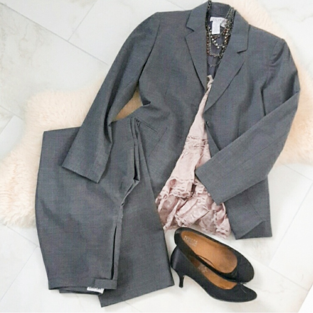 Grey 2pc Business Pant Suit